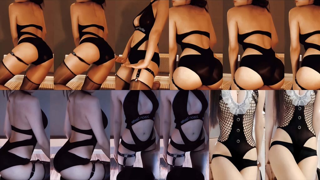 【斗鱼 艺瑟妃】超火专属大尺定制热舞 连体裸背半球 美臀怼屏！【2V】【291M】