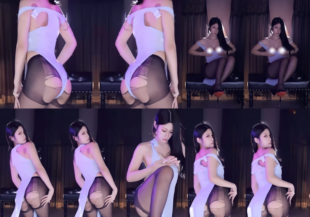 【虎牙 冯可桔】土豪大尺定制热舞 破洞黑丝翘臀抖抖抖！【1V】【403M】