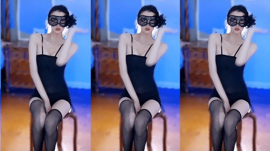 【网易CC 白妖妖】情趣丁字 黑色透视森林！【1V】【2.23G】