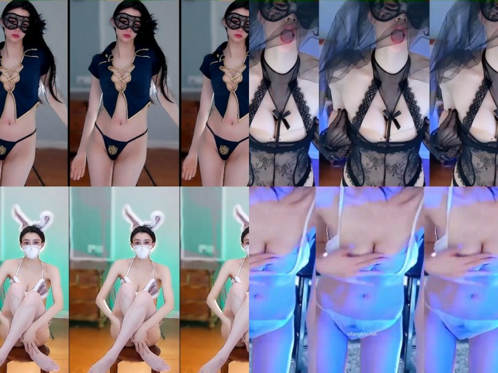 【网易CC 白妖妖】新增千元大尺定制热舞 丁字PP森林 黑纱新娘清凉空姐【4V】【3.82G】