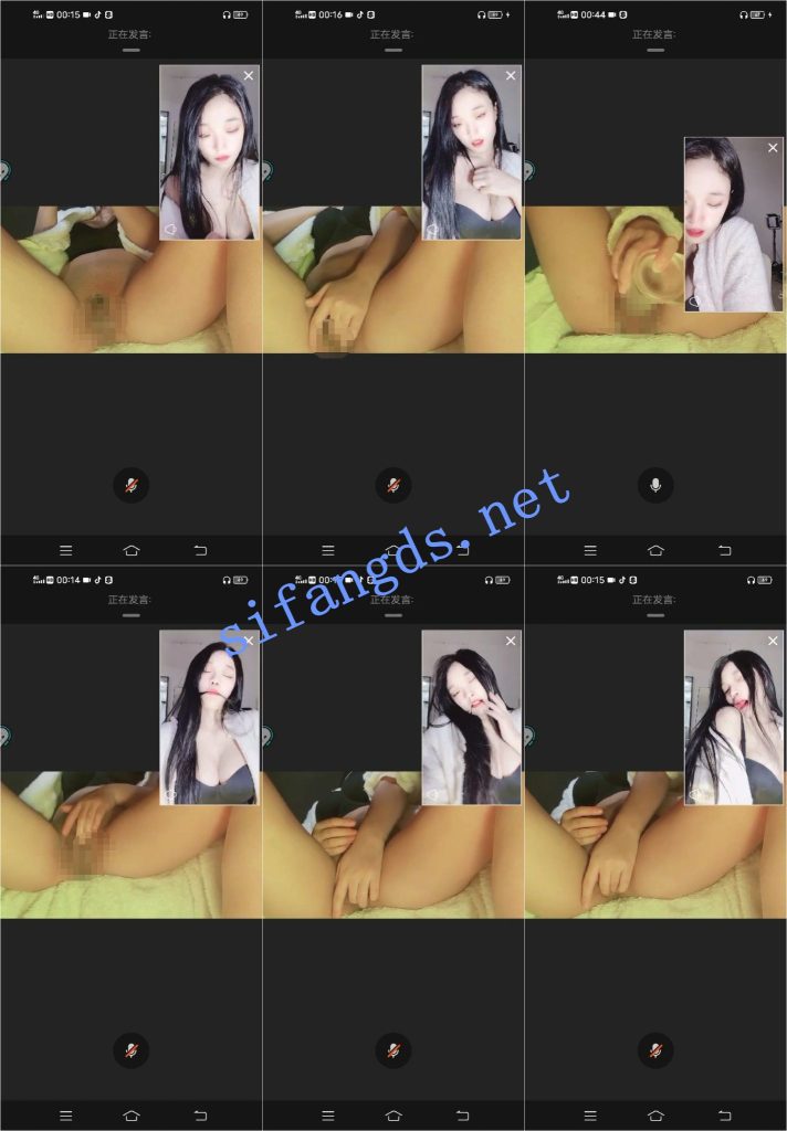 【快手BIGO 香菜好辣】上面正常直播 下面插B自慰+高潮喷水【4V】【356M】