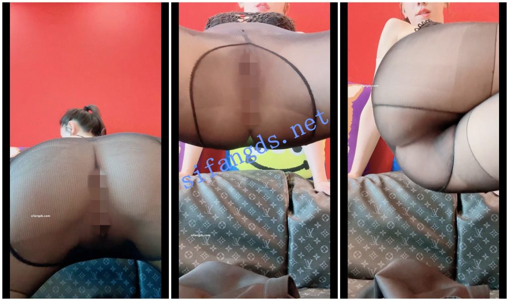 【抖音 甜心宝贝】新疆网红 长腿翘臀黑丝无内福利【14V】【1.36G】