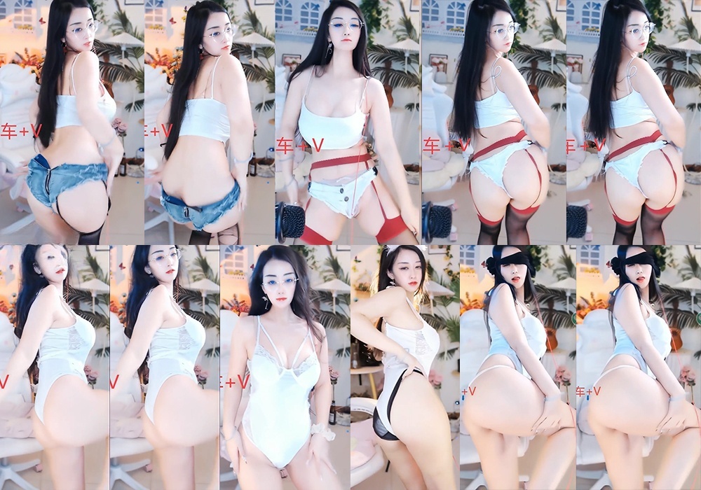 乐嗨 湿湿的蝴蝶 直播间漏屁股跳骚舞【4V】【308M】