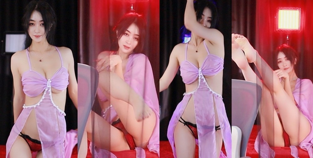 【网易CC】 姗姗 千元定制 情趣内衣 丁字裤【1V】【437M】