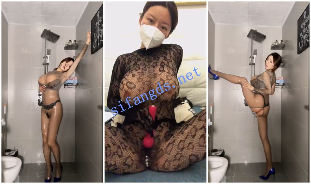 【快手福利】极品网红脸女神【臻妮】湿身骚舞道具自慰【10V】【298m】