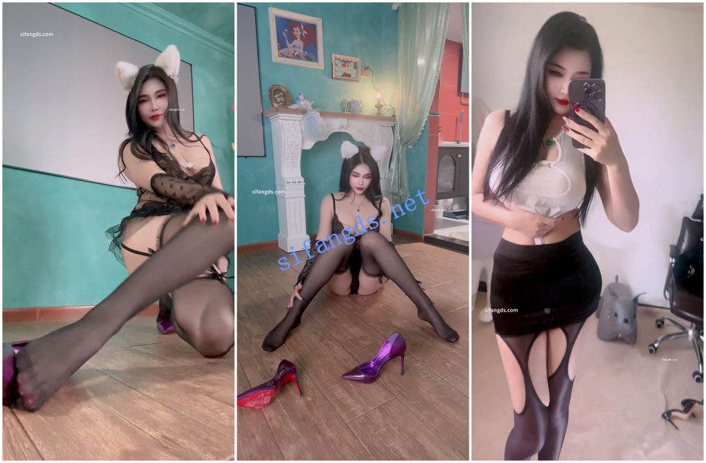 【快手福利】高挑风骚御姐【小姨娜娜】情趣内衣丝袜高跟【30V】【2.61G】