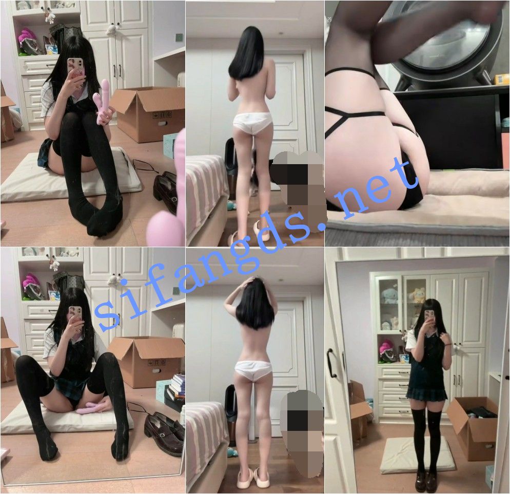 抖音 悠哉大王 美腿 学生装JK制服 电动伸缩阳具插B 弹力插【44V】【1.41G】