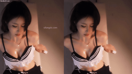 【虎牙 小羊炖土豆】情趣JK 白色三角底裤 胸抹油 上帝视角【2V】【209M】