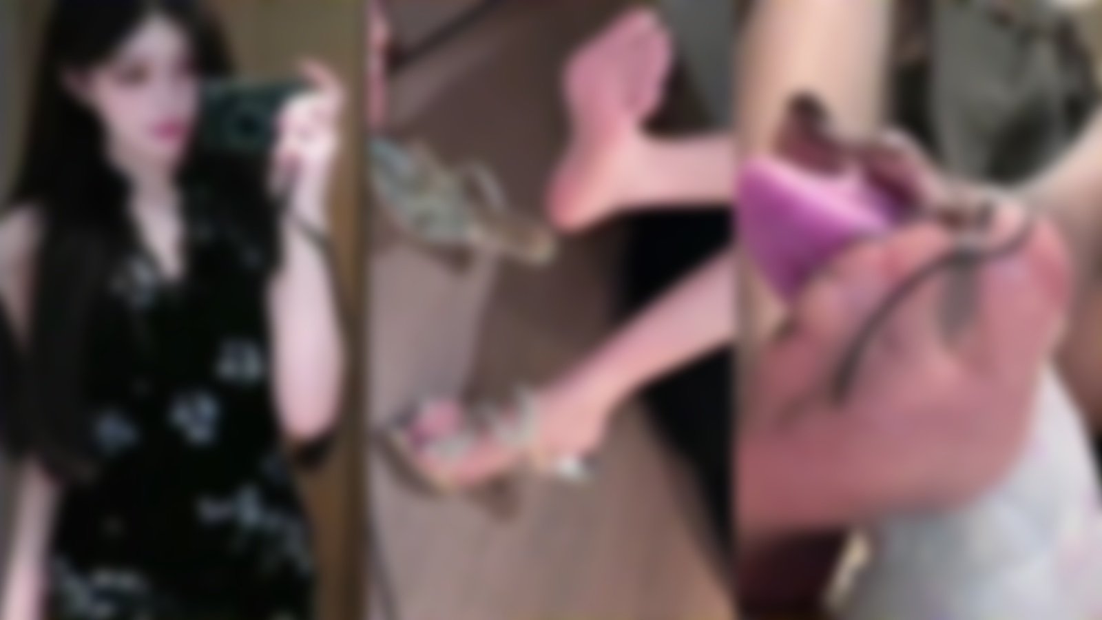 抖音 尼兔 80万粉 大长腿美腿 黑丝足交【22P4V】【177M】