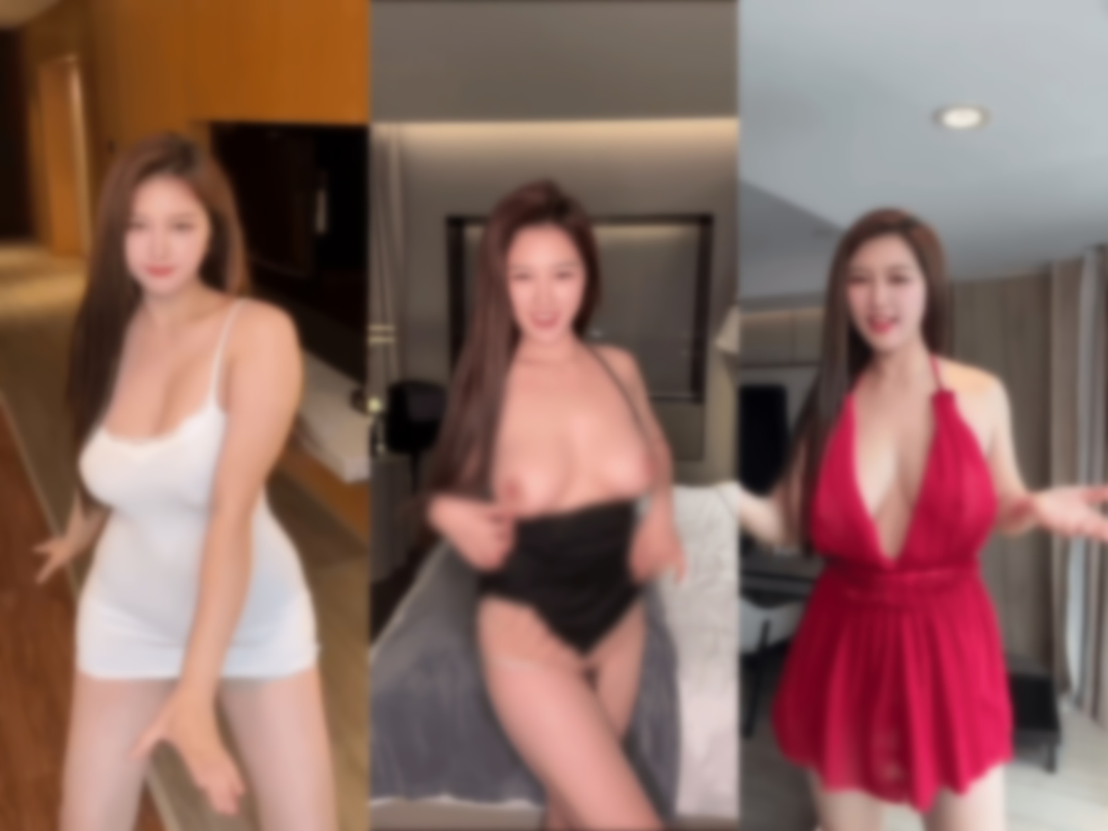 热辣网红 沈樵沈老师 动感抖音风裸舞 大奶摇摆表情风骚【48V】【319M】