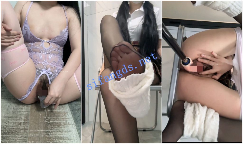 【抖音福利】双马尾骚妹【爱吃猪脚饭 星期8没课】炮机自X【8V】【5.72G】