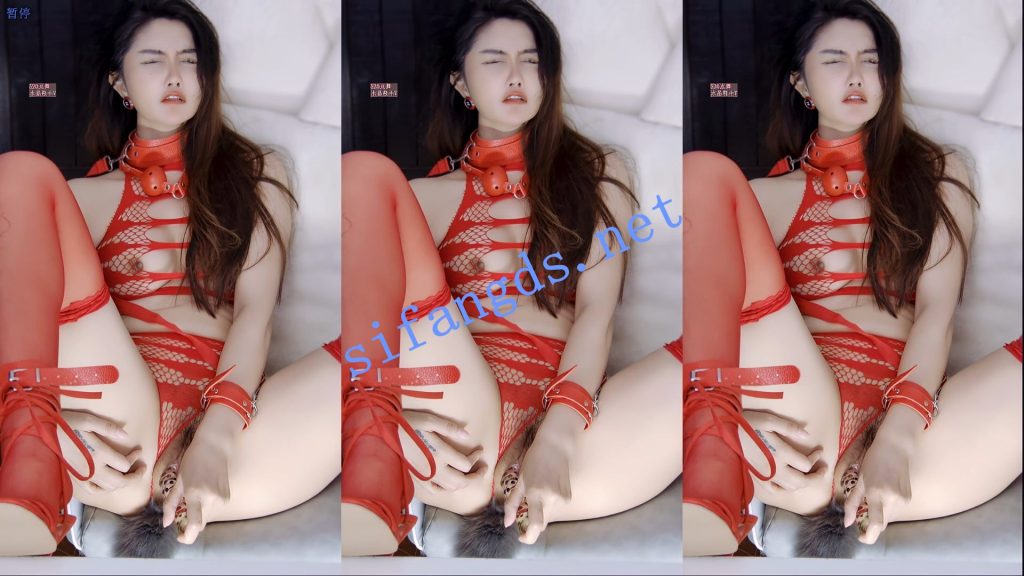 【UC】李安琪，带刺玻璃阳具深插加磅狗尾巴肛塞【1V】【306M】