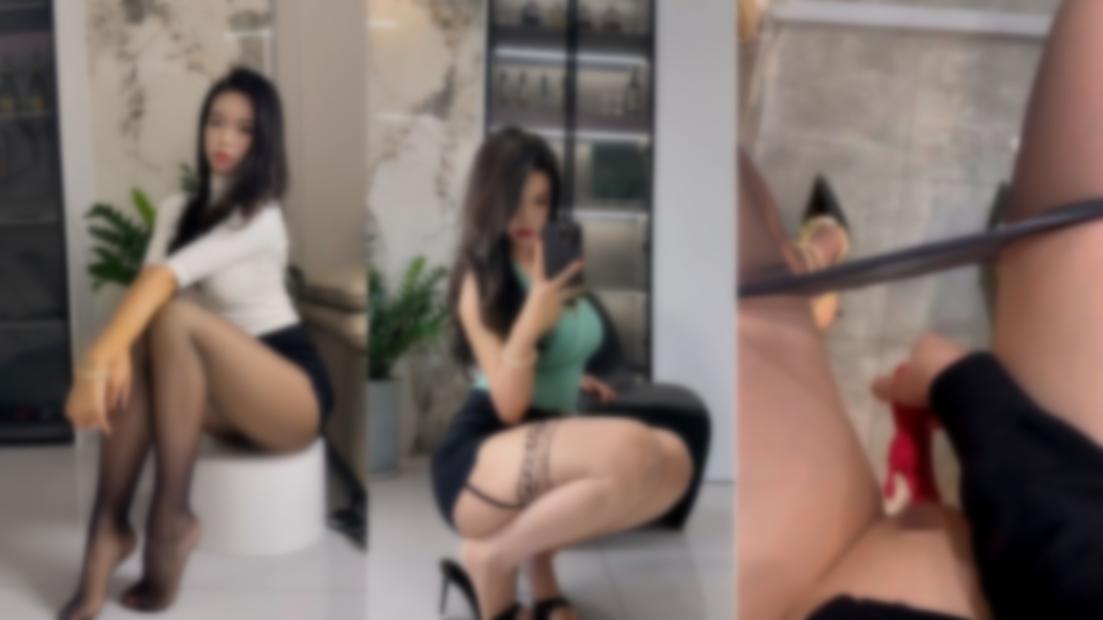 【抖音福利】丝袜高跟御姐【loopy露总】道具自慰【7V】【1.16G】