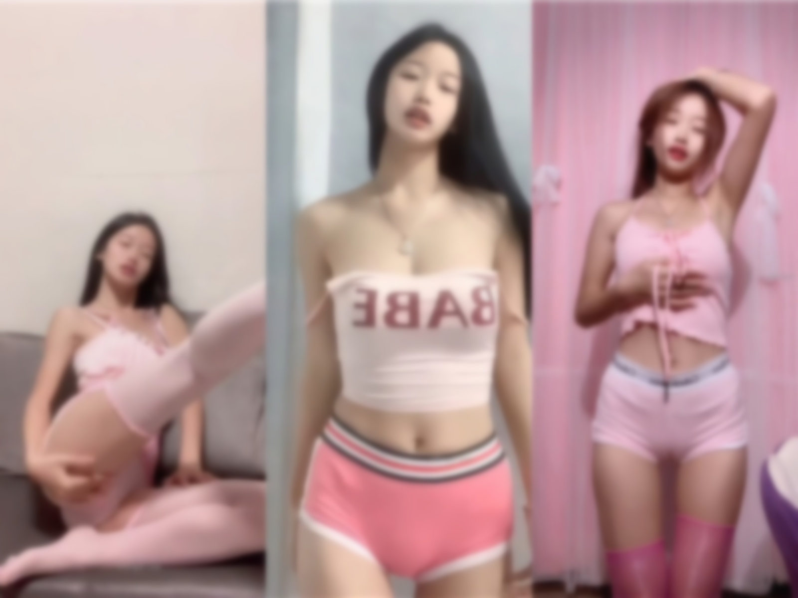 快手骚骚主播 敏媚儿 骆驼趾顶B 电臀动感骚舞 自摸奶穴秀【21V】【914M】