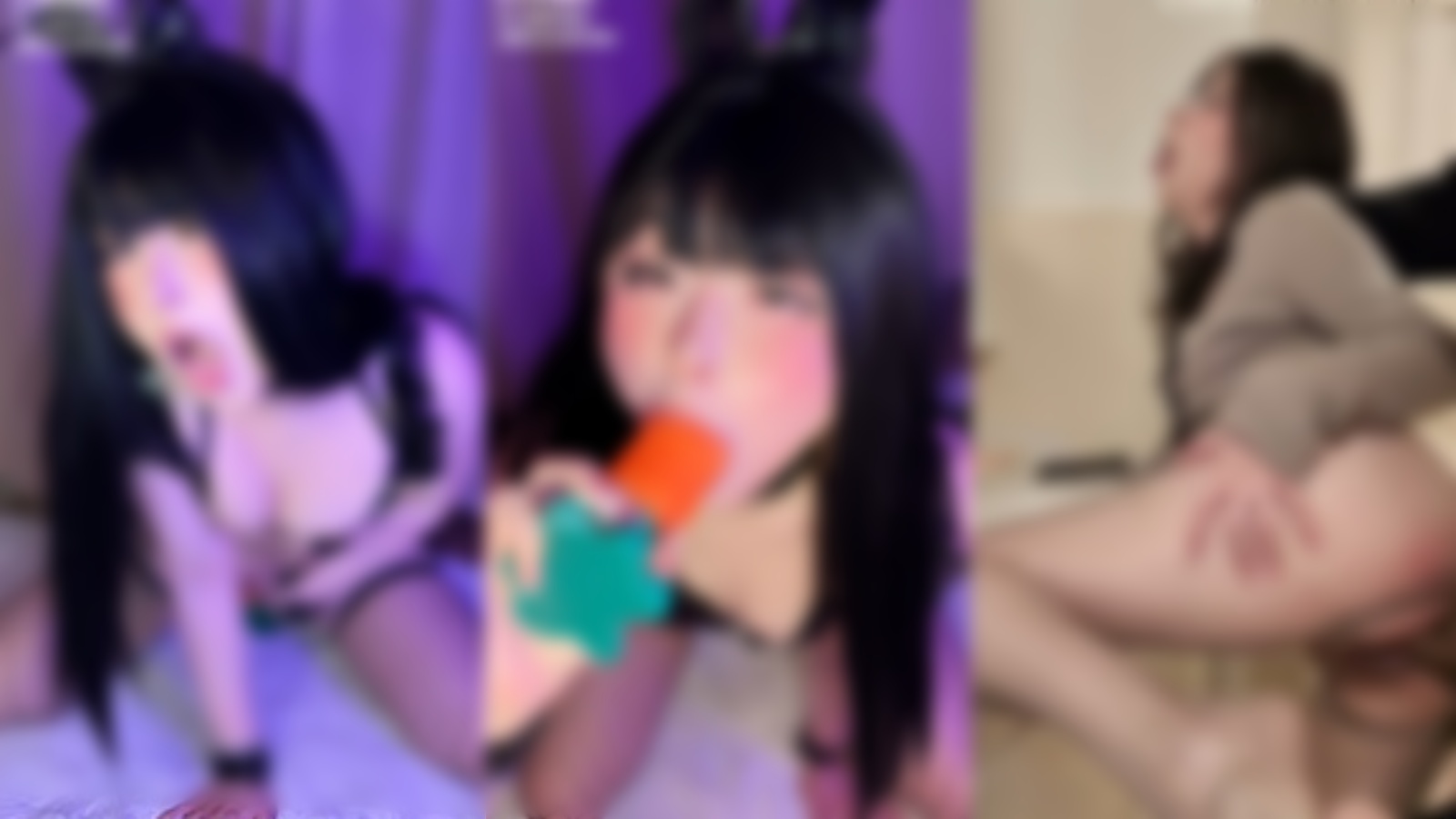 极品阿黑颜 噗噗 最新兔女郎纯享版+屌照拍不好阿姨来帮你【11V】【2G】