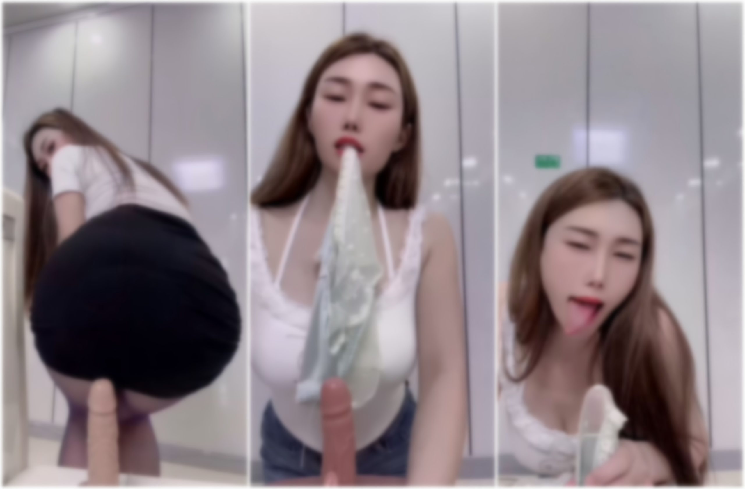 【快手福利】风骚高挑御姐【宝儿】舔假鸡巴模拟被操【4V】【1.32G】