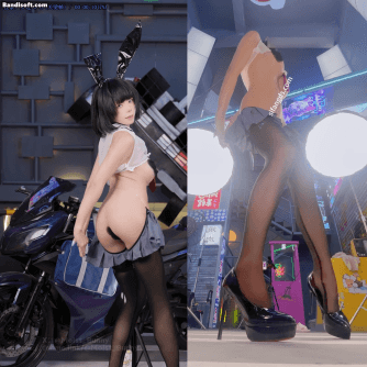 【B站 Yiko湿润兔 咬一口兔娘】10月作品 赛博逆JK 双视角骚舞【87P3V】【1.07G】