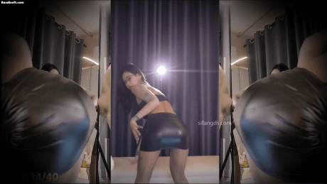 【虎牙】顾九卿 超骚主播 性感黑丝短裙 露白色内裤 双视角【5V】【334M】