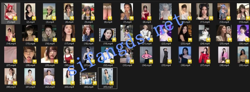 【AI精品】抖音网红 颜射 啪啪 后入等各种姿势视频【45V】【135M】