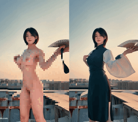 【Ai重磅】30分钟版本 轩子巨兔等8位网红AI脱衣对比 2K超清【8V】【12.1G】