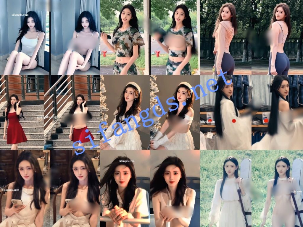 【AI重磅】抖音10位网红 大神制作 脱衣裸舞日常 超顶级02【10V】【2.22G】