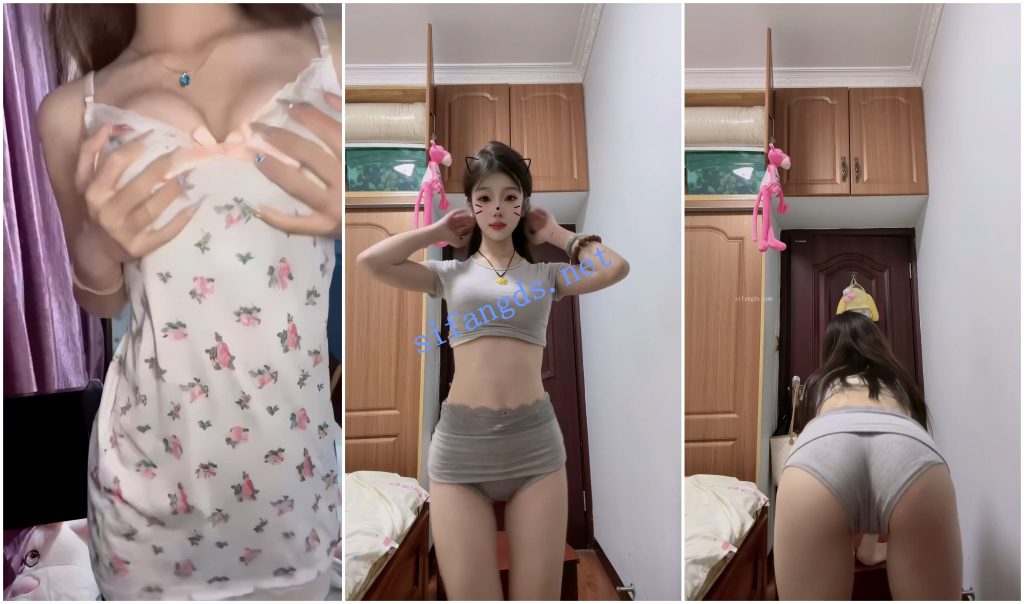 【快手福利】苗条嫩妹【冰子乖乖的】抖臀揉胸骚舞【7V】【1.07G】