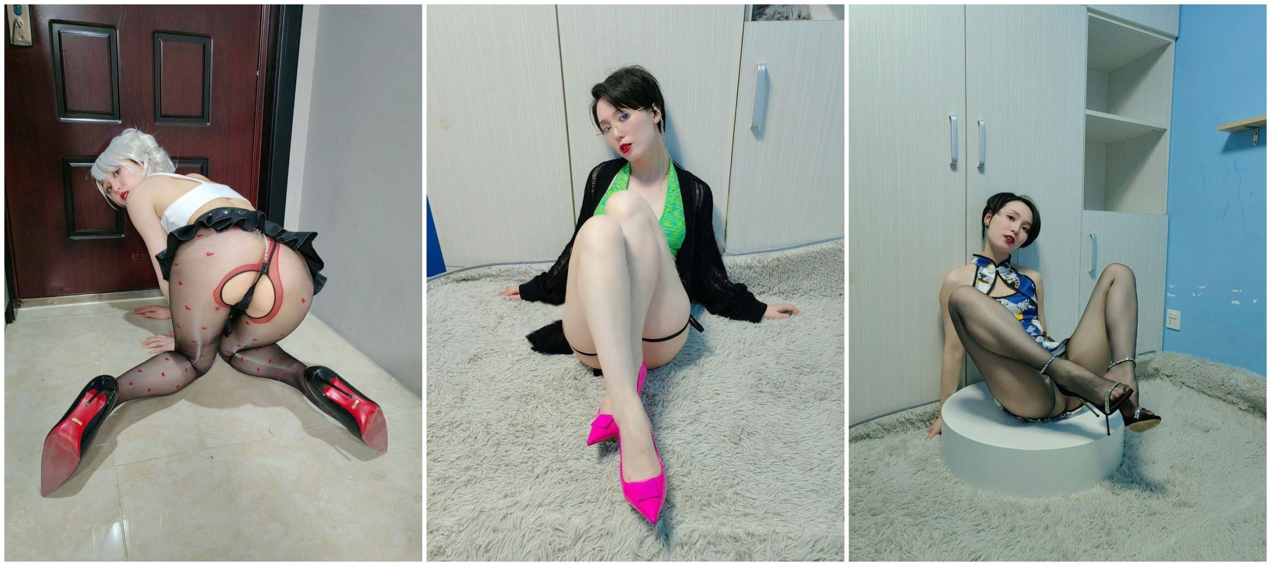 【抖音福利】风骚御姐【碳水青菜 啊嘞嘞】丝袜翘臀诱惑【470P16V】【432M】