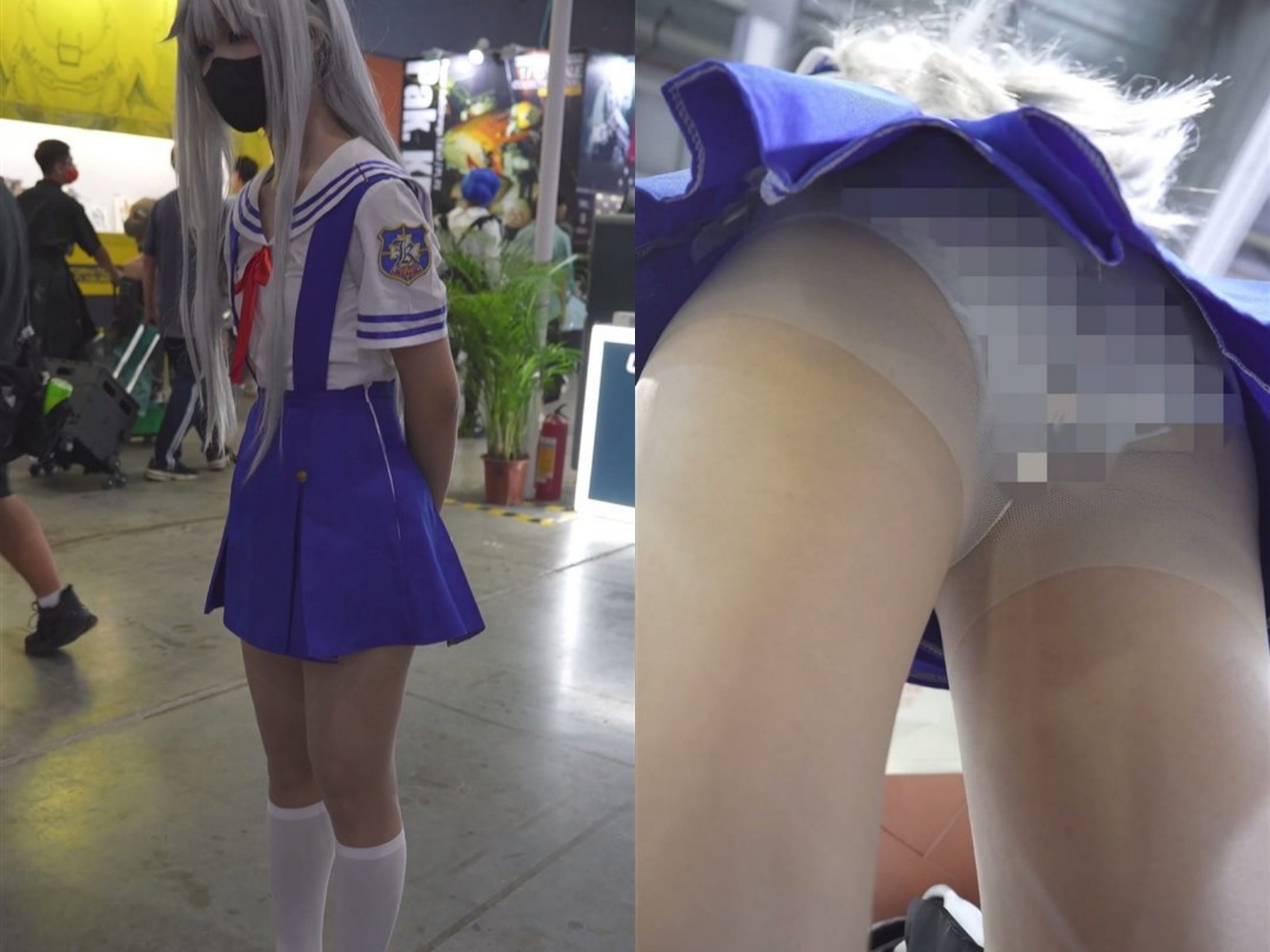 【永久专享】【xxn-318】超短制服小姐姐..透明肉丝..路人视角直接露内裤【1V】【566M】