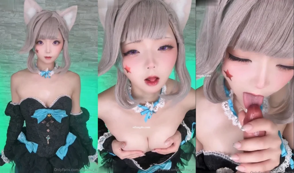 ⚫️11月新品，卡哇伊COS反差博主【chuchu_n】单独解锁，超顶琳妮特脸穴同框道具自慰【1V】【1.22G】