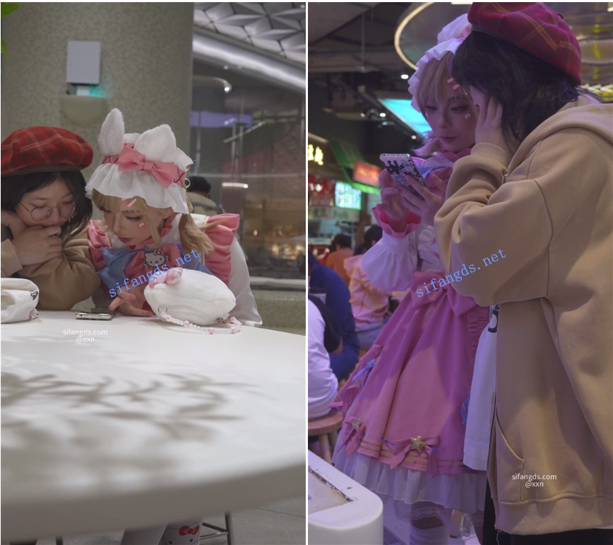 【永久专享】【xxn-315】第五人格cos萌妹拍抖音..蕾丝边黄内+桌下视角【1V】【1.31G】