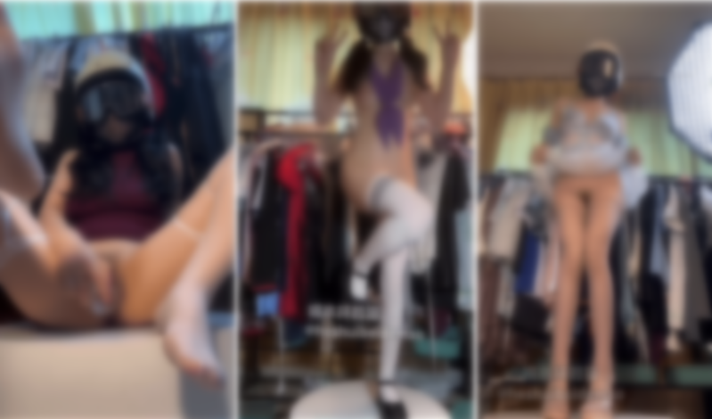 推特大奶头盔姬 喝水杯的猫 抖奶裸舞动感摇摆第二弹【75V】【964M】