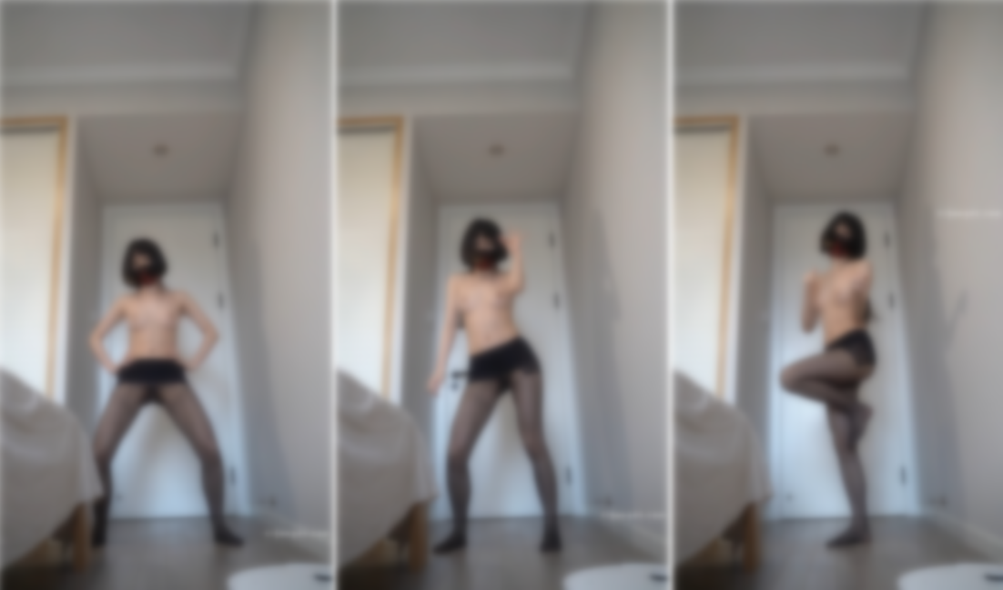 【裸舞定制】B站up主 热香槟 无内丝韩舞宅舞 活力无限【4V】【462M】