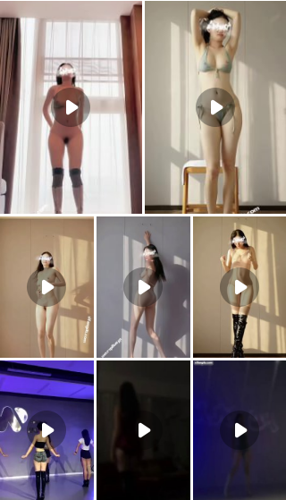 抖音DYITT 付费定制 情趣内衣全裸 诱惑裸舞第1期【8V】【230M】