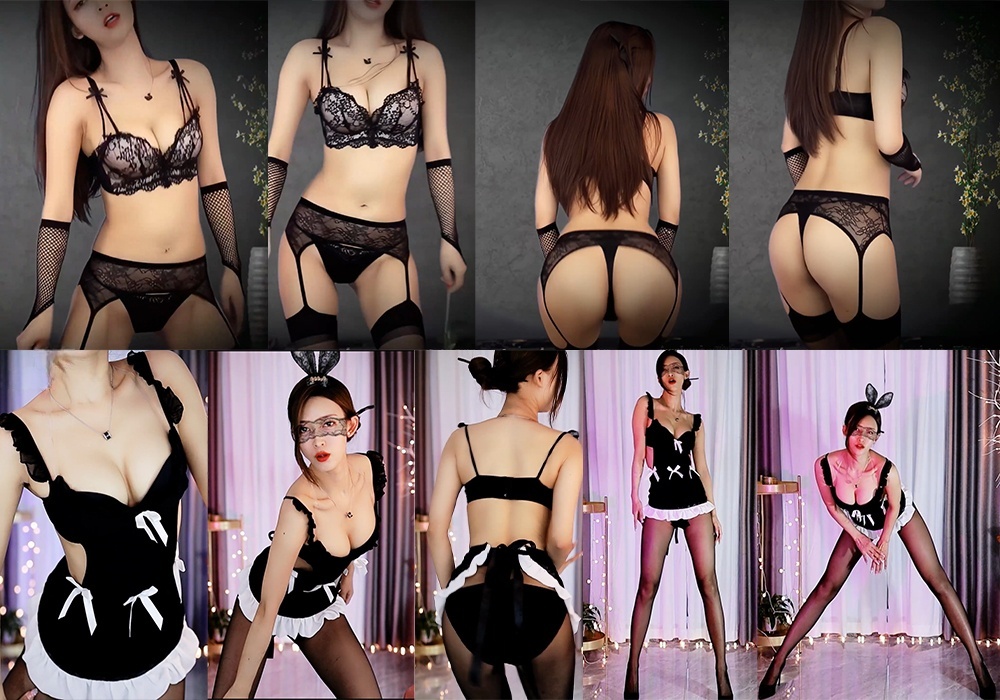 ‼️斗鱼 伊娃月 风骚御姐情趣丁字舞蹈定制【2V】【1.48G】