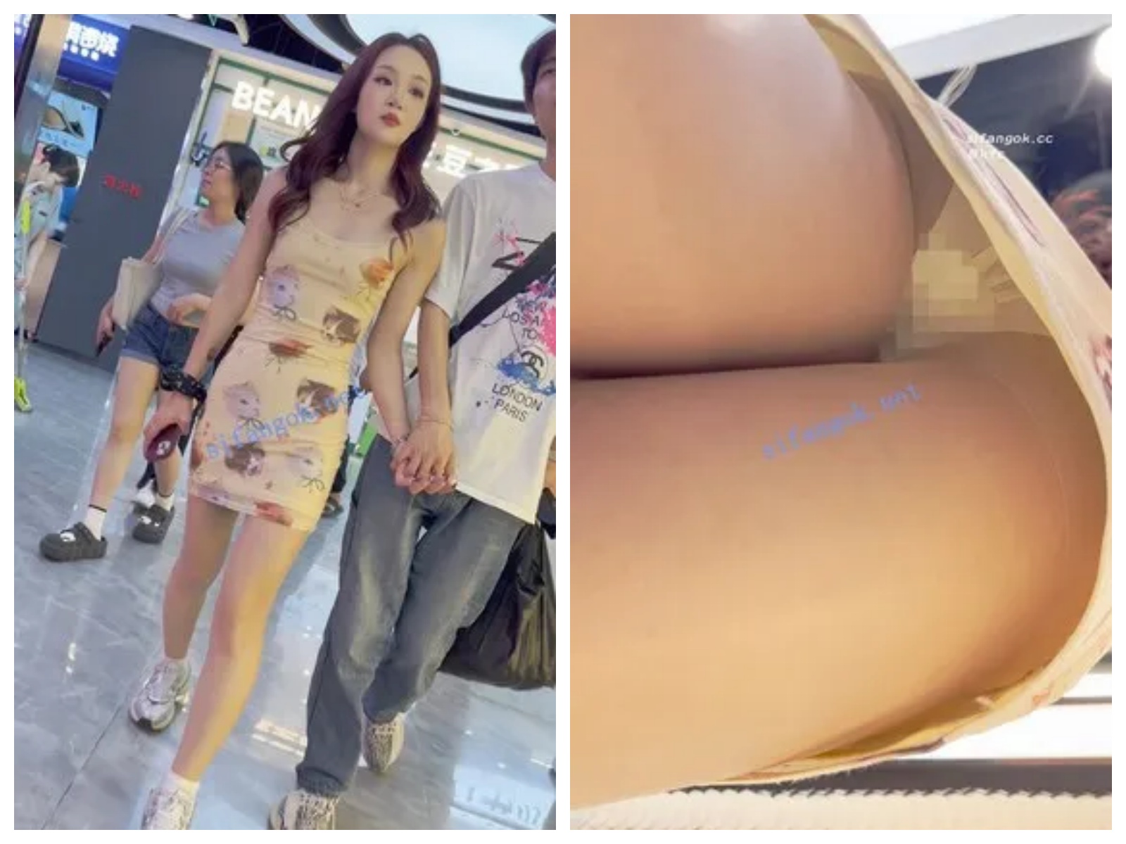 【永久专享】【KFC】极品靓女和男友撒娇·吊带包臀裙·白内穿在肉丝外够骚【1V】【536M】