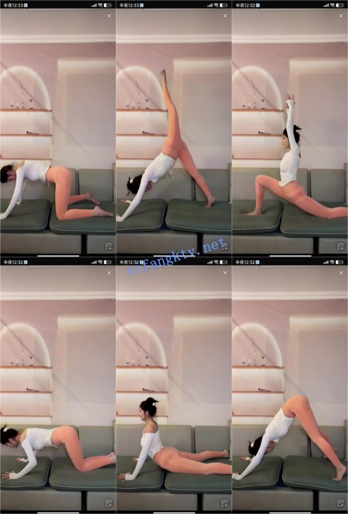 抖音 小百灵 高颜好身材 瑜伽紧身像没穿 各性姿势诱惑【13V】【205M】