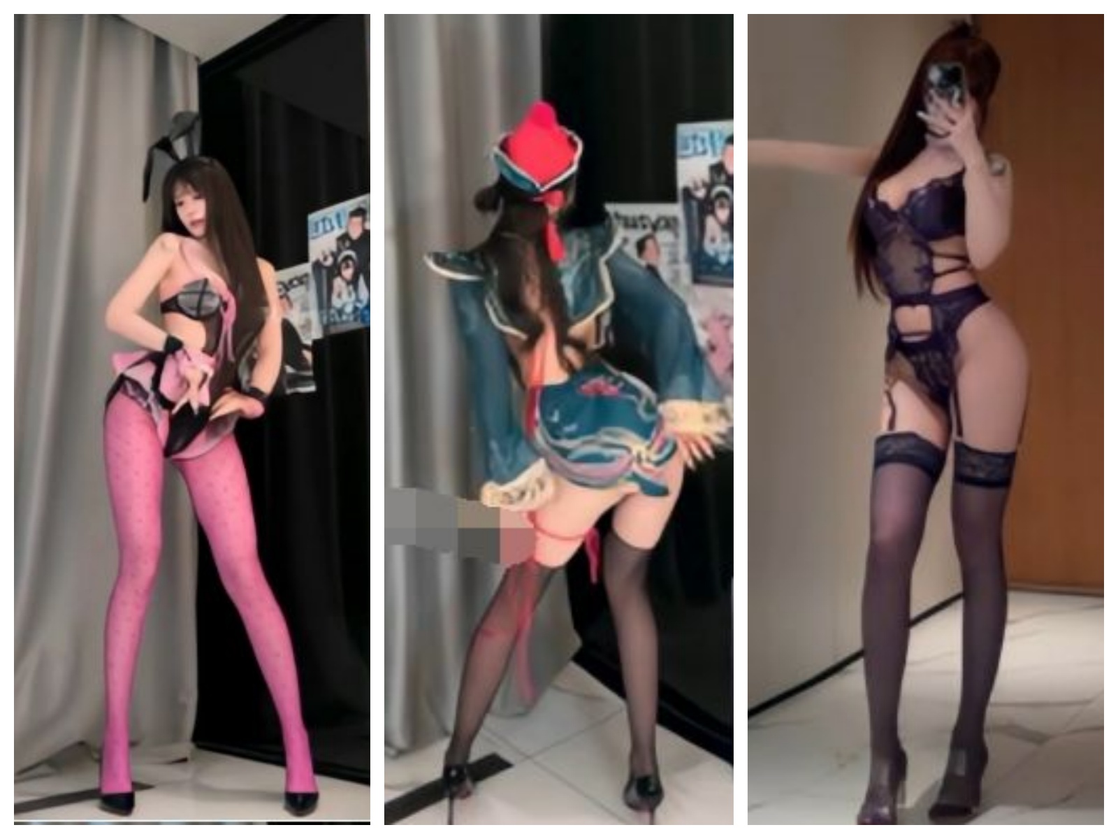 抖音 超蓝布罗莉-2 300万粉 顶级 大尺度节奏骚舞 洗澡【40V】【329M】