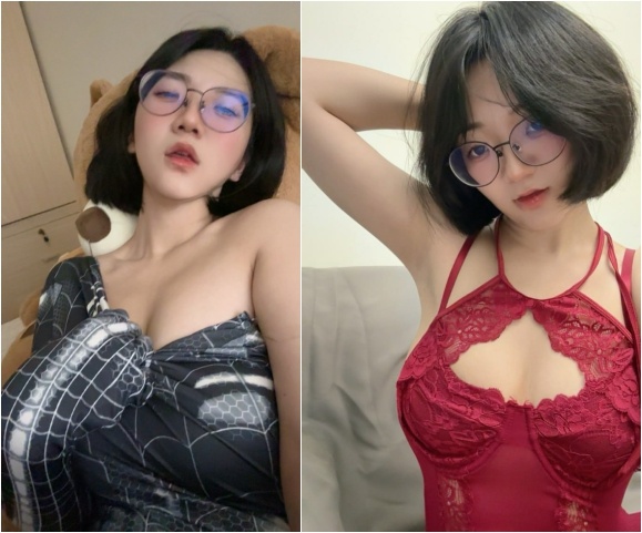 B站 圆圆の肉桃 眼镜良家 上面正常直播聊天 下面土豪视角【55P6V】【1.46G】