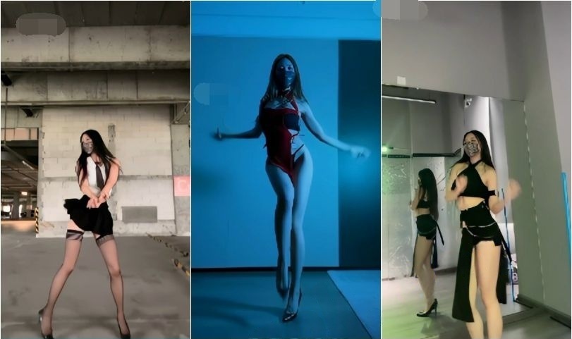 抖音 爱跳舞的小野猫-2 140万粉 大尺度节奏骚舞 最全【55V】【864M】