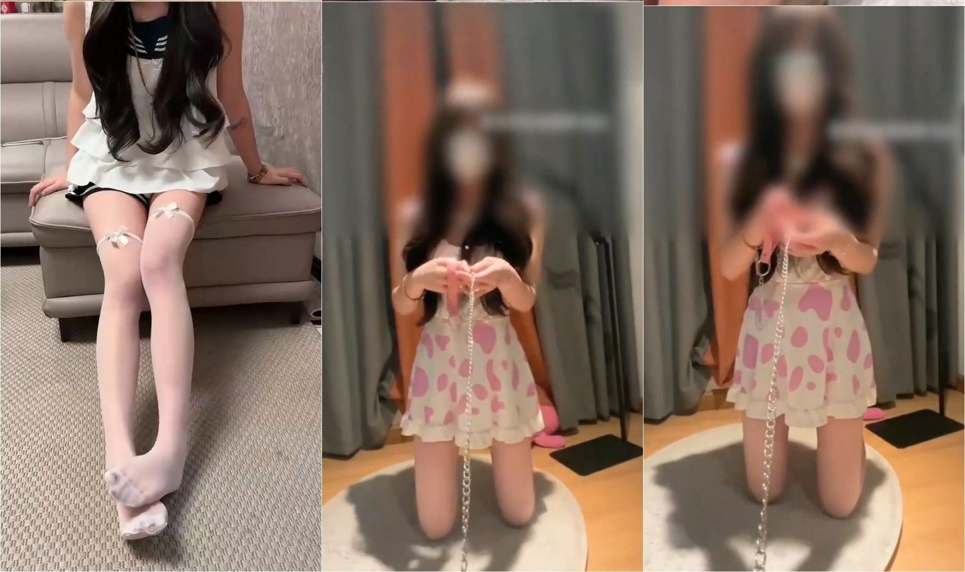 抖音 续雨s 大长腿妹子 贱狗调教等剧情 辱骂命令 口水等【6V】【968M】