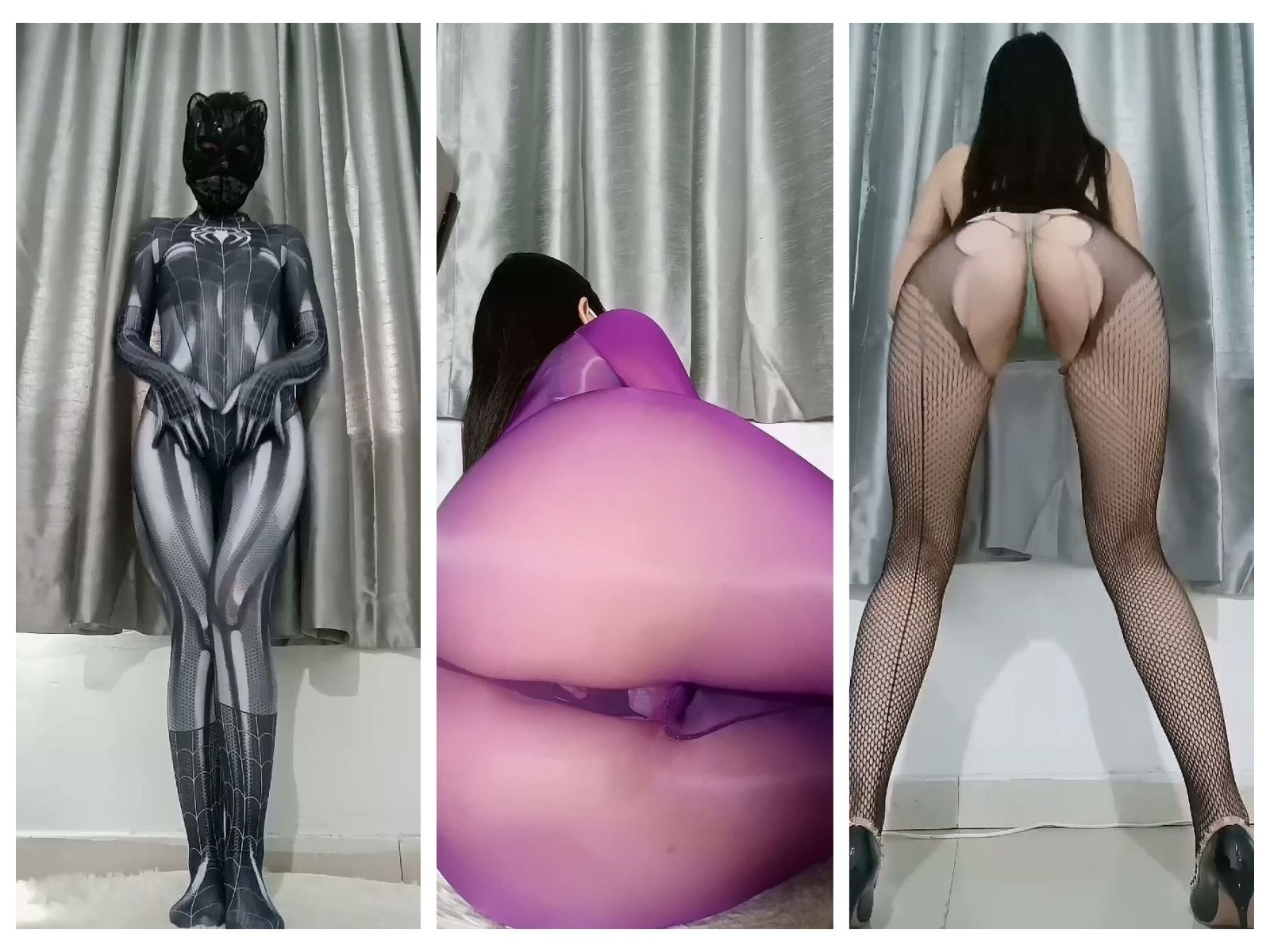 【快手福利】风骚骚舞妹子【猜不透人心】亮油丝袜顶B胯【10V】【889M】