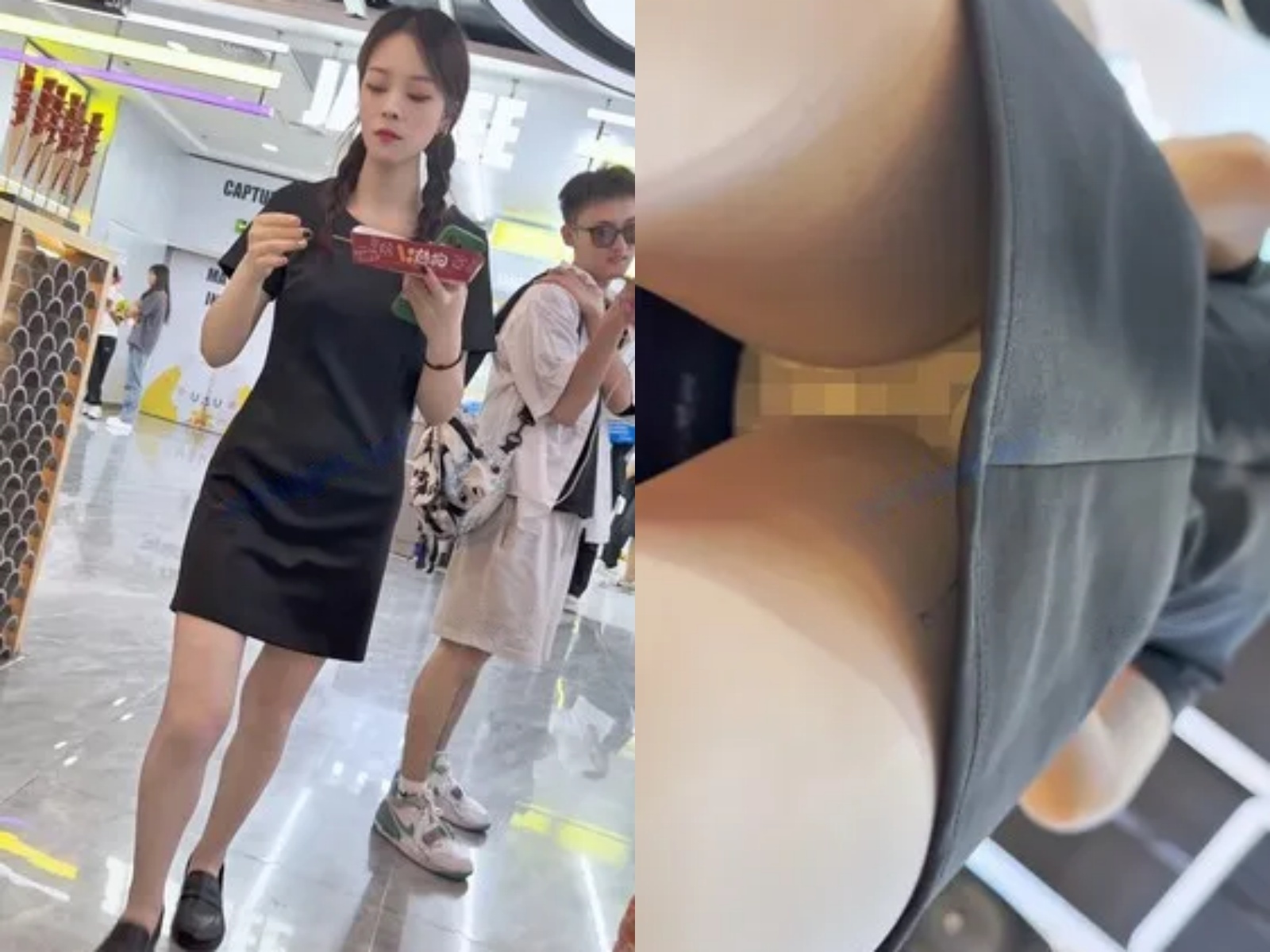 【永久专享】【KFC】双马尾OL工作服下班买小吃·肉色丝袜白色内前后CD【1V】【630M】