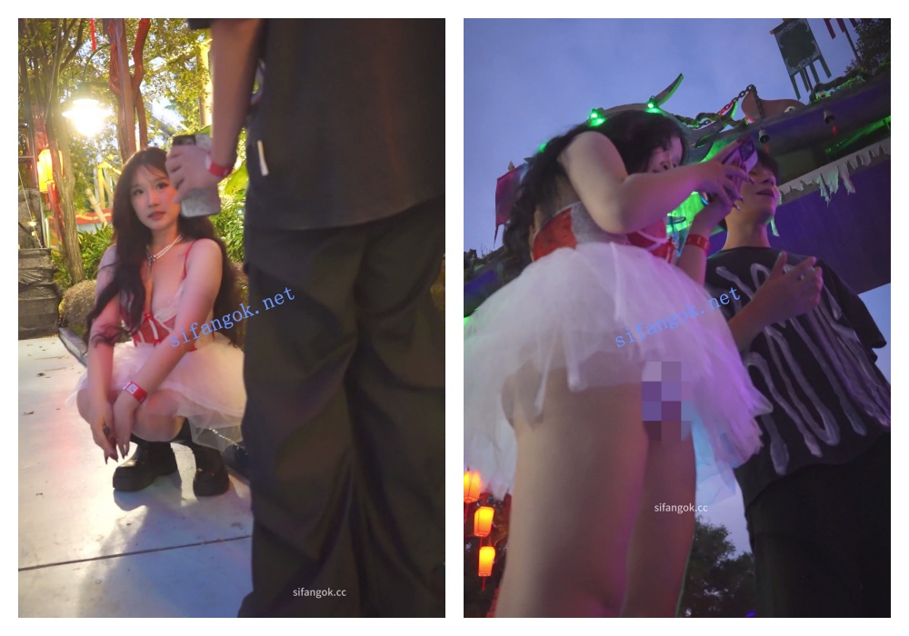 【永久专享】(BC-AA-625)蕾丝裙大胸美女拍照..裙子超短内裤几乎全露出【1V】【231M】