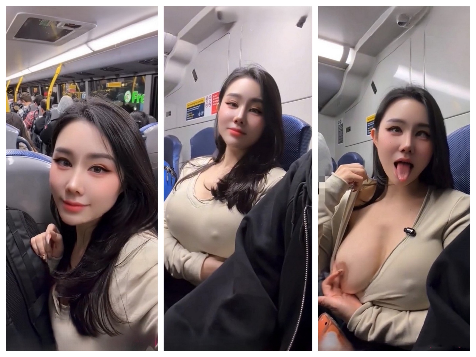 推特性爱大师95后绿帽情侣美腿女王「汐梦瑶」《公交车挑战》今日挑战爆满公车，男友把精液射在我的鞋子上，若无其事大摇大摆的下车【1V】【981M】