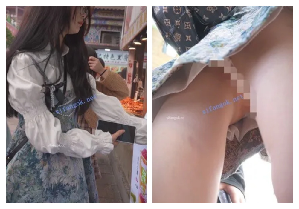 【永久专享】(BC-AA-627)商场抄底花裙小姐姐..条纹粉内带翅膀毫无防备【1V】【655M】