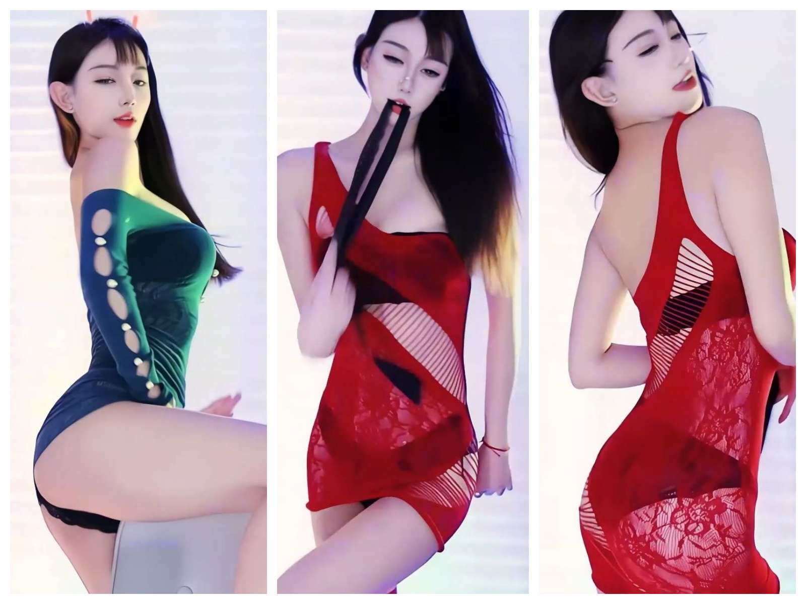 【乐嗨】蛋挞 透视包臀裙 M腿 漏内 无水印收藏版【6V】【1.5G】