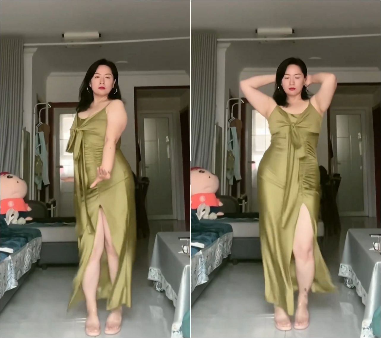 抖音 月姐 90万粉 穿搭博主 露点 裸舞等 超强反差【5V】【68.6M】