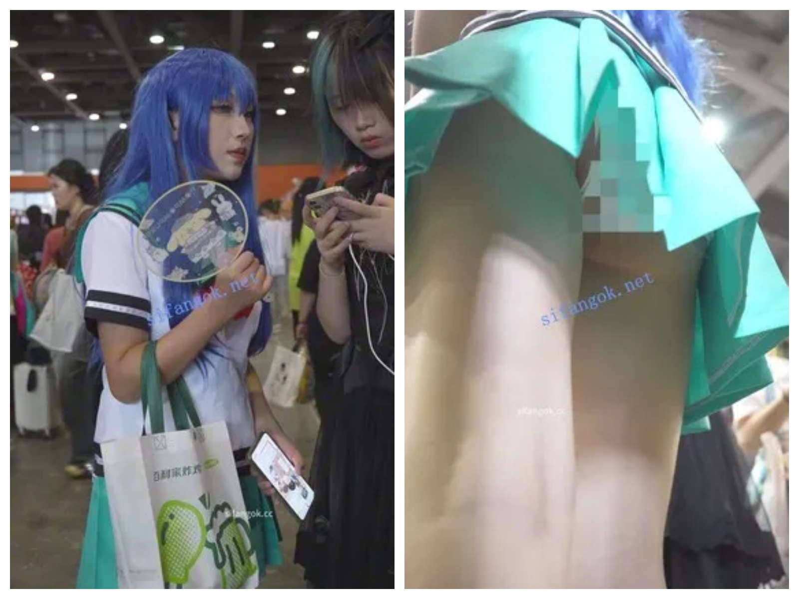 【永久专享】【xxn-355】游戏展台cos模特..长腿白丝过膝袜..粉内弯腰露毛【1V】【576M】