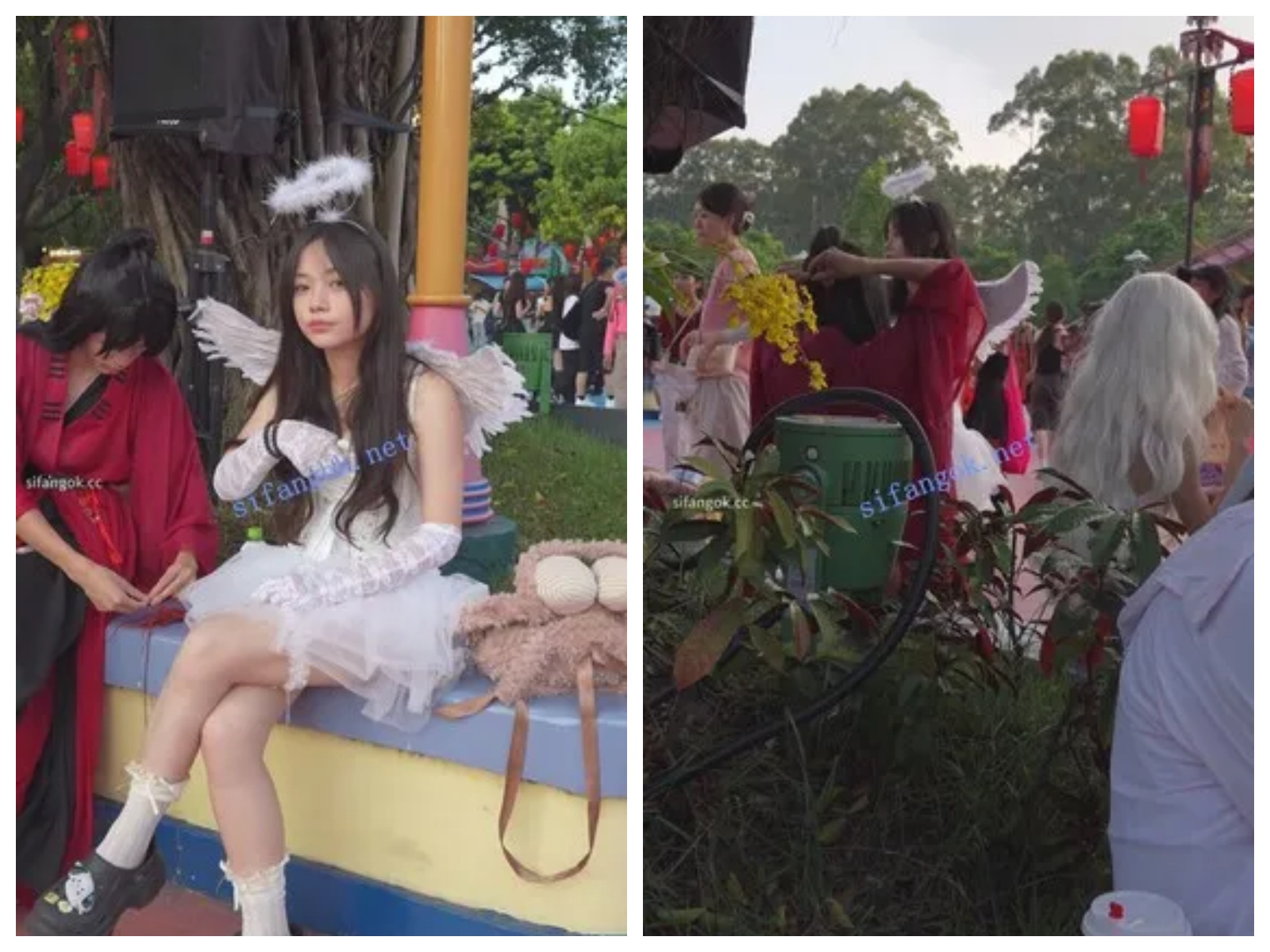 【永久专享】(BC-AA-635)透明蕾丝天使裙美女..隔着裙子看到内裤..低角度CD【1V】【393M】