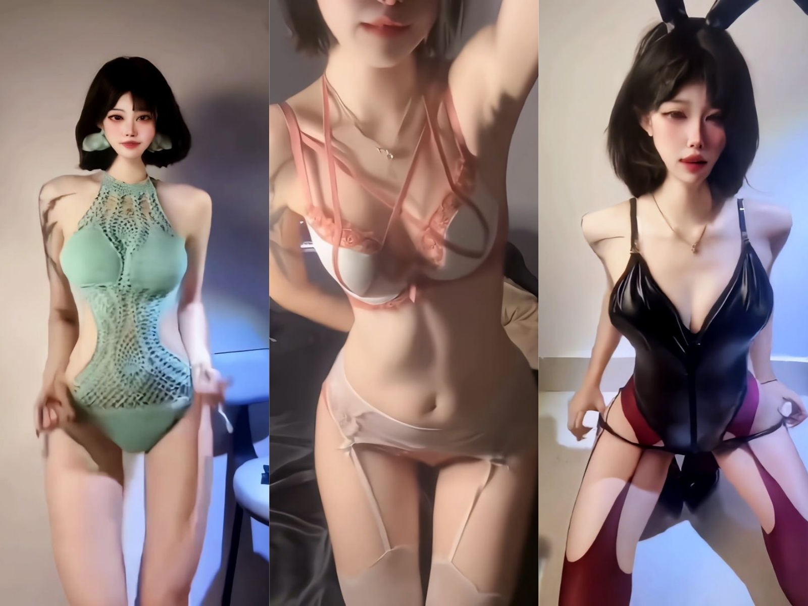 【抖音】小哭包不哭 200万粉丝青春小美女福利骚舞【14V】【629M】